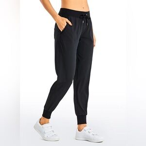 Feathery-Fit Drawstring Jogger with Pockets 28'' - Flat Waistband